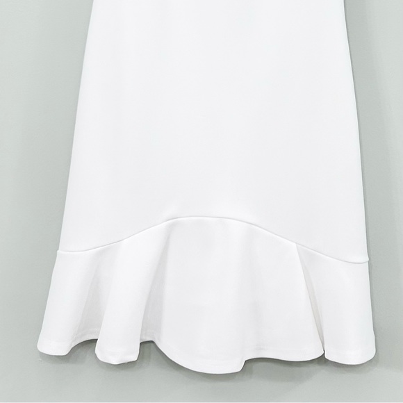 Fab’rik While Sheath Dress with Ruffle Trim at Bottom Size S - Picture 3 of 8